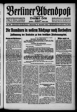 Berliner Abendpost vom 14.12.1916