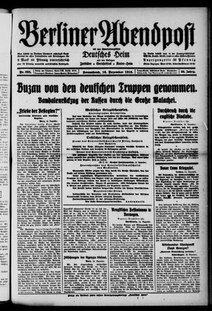 Berliner Abendpost vom 16.12.1916