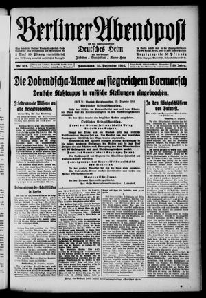 Berliner Abendpost vom 23.12.1916