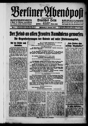 Berliner Abendpost vom 03.01.1917