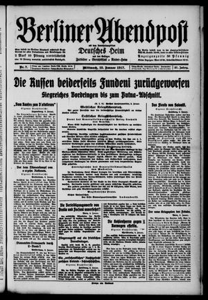 Berliner Abendpost vom 10.01.1917