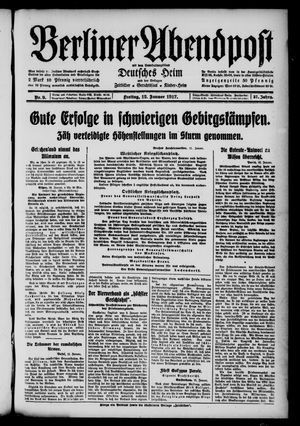 Berliner Abendpost vom 12.01.1917