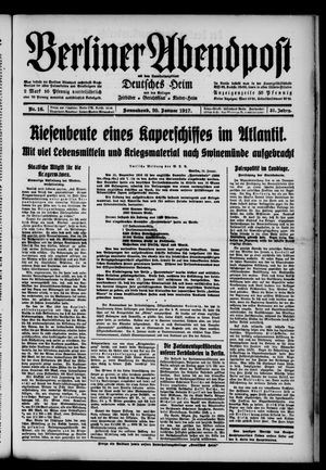 Berliner Abendpost vom 20.01.1917