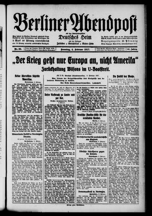 Berliner Abendpost on Feb 4, 1917