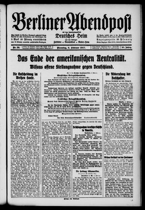 Berliner Abendpost vom 06.02.1917