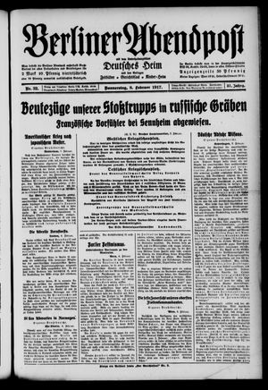 Berliner Abendpost vom 08.02.1917