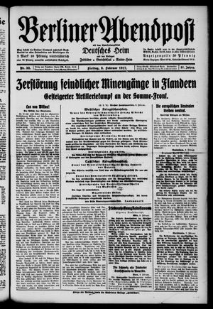 Berliner Abendpost vom 09.02.1917
