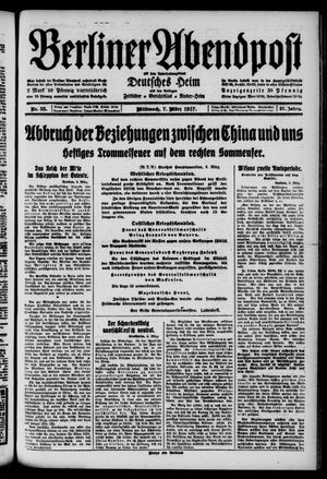 Berliner Abendpost vom 07.03.1917