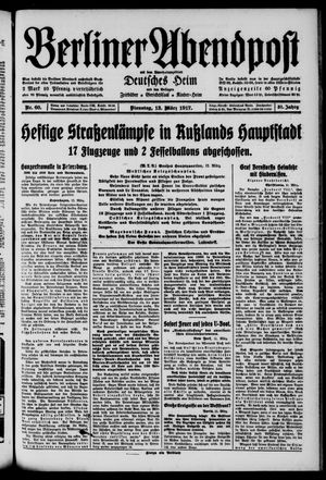Berliner Abendpost on Mar 13, 1917