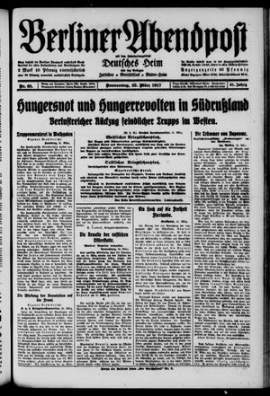 Berliner Abendpost on Mar 22, 1917