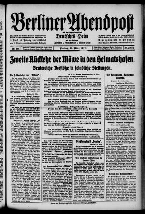 Berliner Abendpost vom 23.03.1917