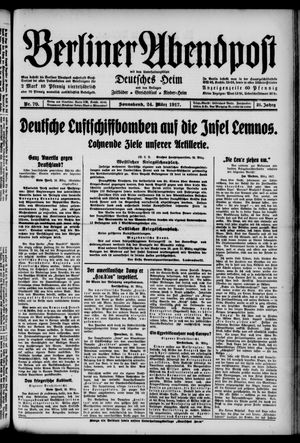 Berliner Abendpost on Mar 24, 1917