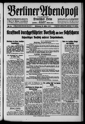 Berliner Abendpost vom 28.03.1917