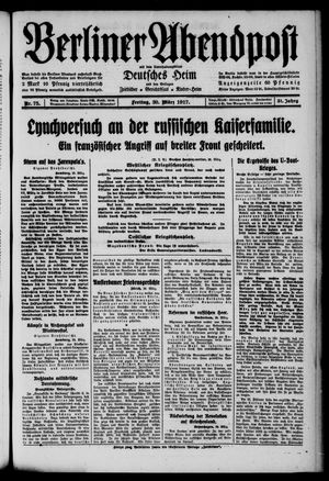 Berliner Abendpost vom 30.03.1917