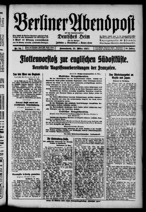 Berliner Abendpost vom 31.03.1917