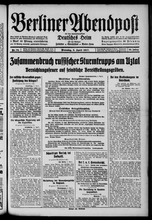 Berliner Abendpost on Apr 3, 1917