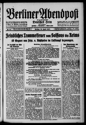 Berliner Abendpost vom 13.04.1917