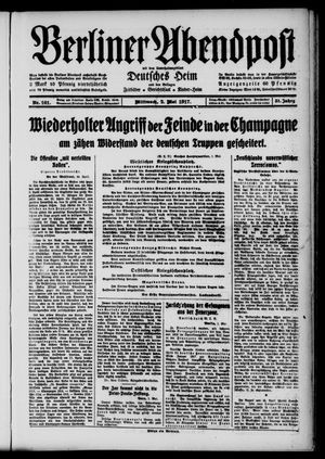Berliner Abendpost vom 02.05.1917