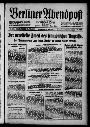 Berliner Abendpost vom 03.05.1917