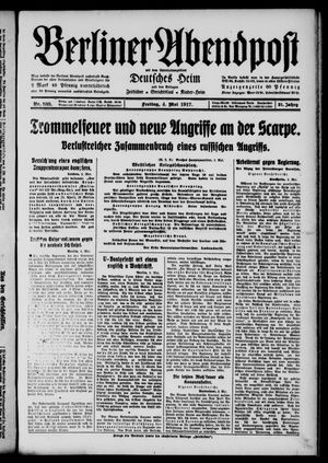 Berliner Abendpost on May 4, 1917