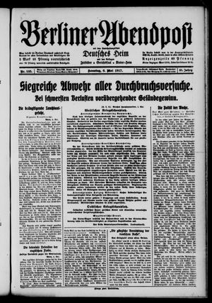Berliner Abendpost vom 06.05.1917