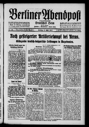 Berliner Abendpost vom 11.05.1917