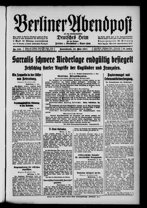 Berliner Abendpost vom 12.05.1917