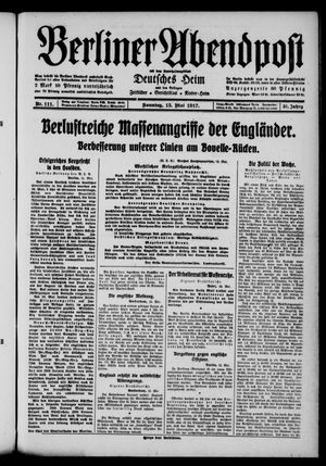 Berliner Abendpost vom 13.05.1917