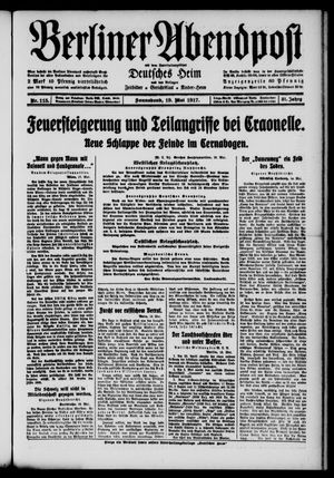 Berliner Abendpost vom 19.05.1917