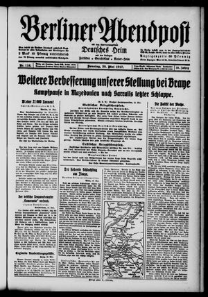 Berliner Abendpost vom 20.05.1917