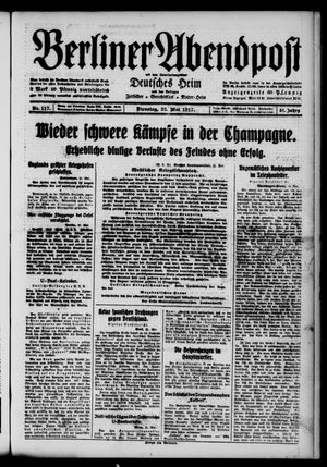Berliner Abendpost vom 22.05.1917