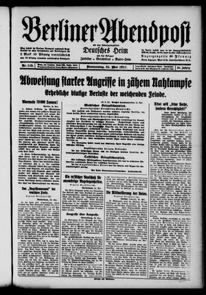 Berliner Abendpost vom 24.05.1917