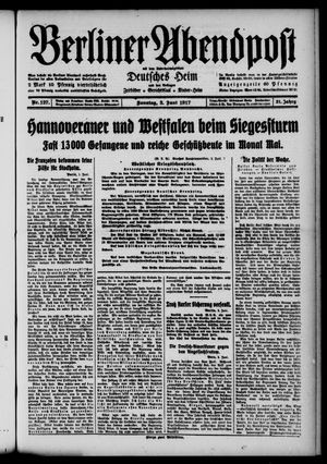 Berliner Abendpost vom 03.06.1917