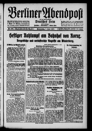 Berliner Abendpost vom 07.06.1917