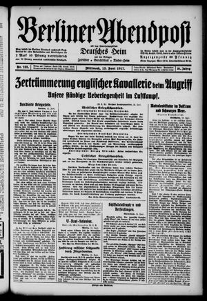 Berliner Abendpost vom 13.06.1917