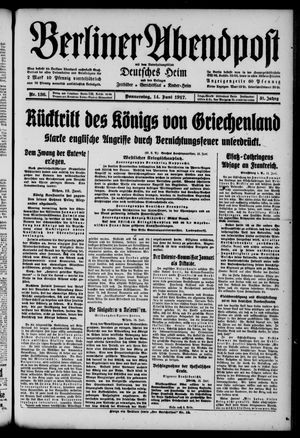 Berliner Abendpost vom 14.06.1917