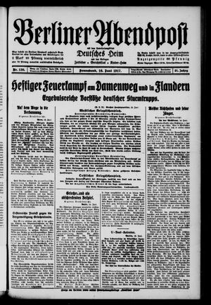 Berliner Abendpost vom 16.06.1917