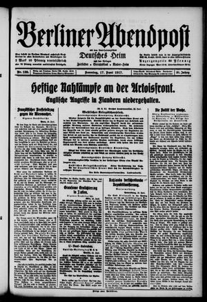 Berliner Abendpost vom 17.06.1917