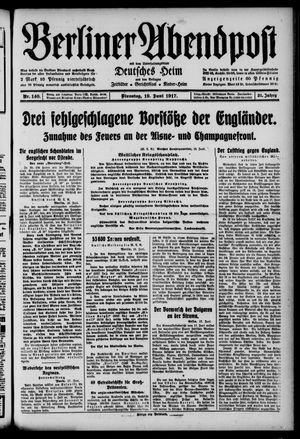 Berliner Abendpost on Jun 19, 1917