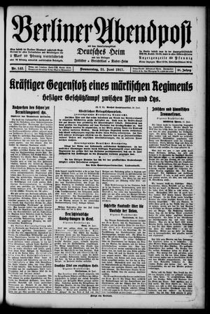 Berliner Abendpost vom 21.06.1917