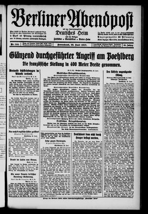 Berliner Abendpost vom 23.06.1917