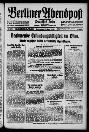 Berliner Abendpost vom 28.06.1917