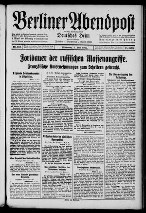 Berliner Abendpost vom 04.07.1917