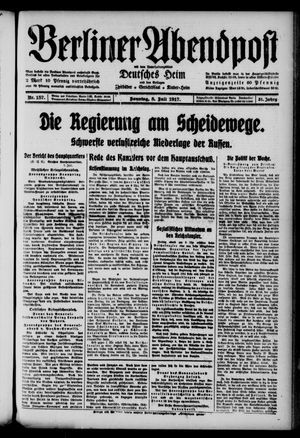 Berliner Abendpost vom 08.07.1917