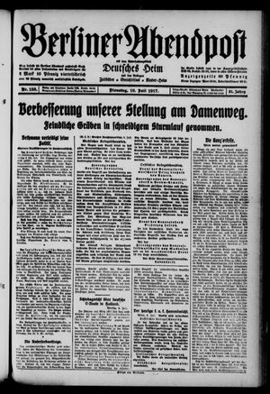 Berliner Abendpost vom 10.07.1917