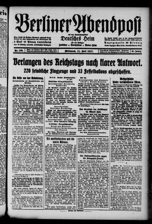 Berliner Abendpost vom 11.07.1917
