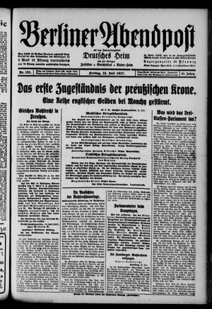 Berliner Abendpost vom 13.07.1917