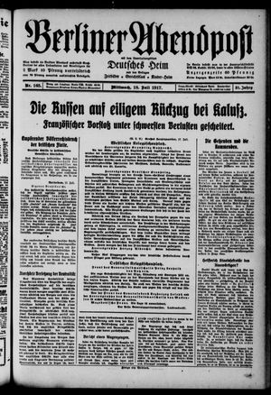 Berliner Abendpost vom 18.07.1917