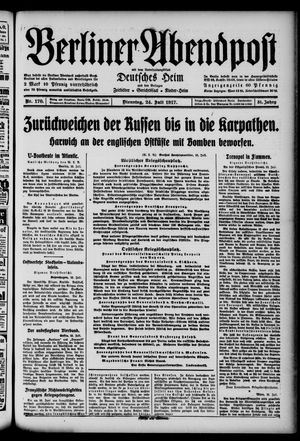 Berliner Abendpost vom 24.07.1917