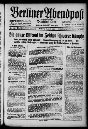 Berliner Abendpost vom 25.07.1917